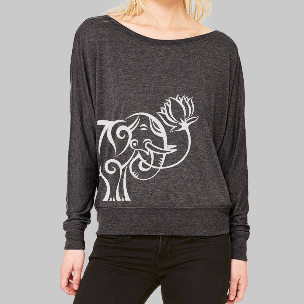 Elephant Shirt for Women Long Sleeve Womens Blouses and Etsy