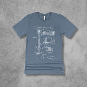 Guitar Shirt Gifts for Men, Graphic Tees for Men, Mens Clothing, Bella Triblend T Shirt image 4