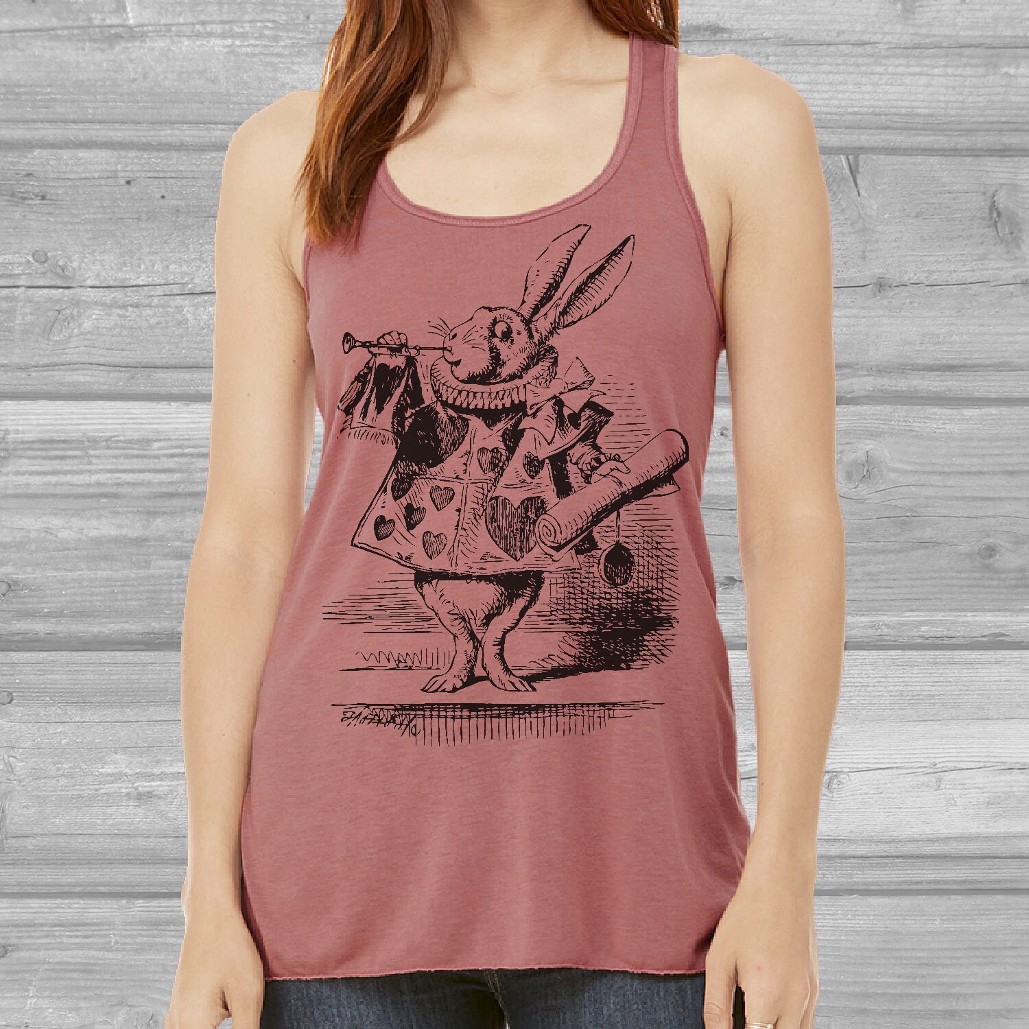 flowy graphic tank tops