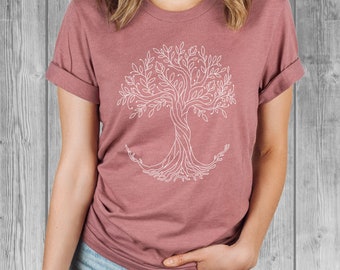 Tree of Life Shirt, Graphic Tees for Women, Bella Relaxed Fit Tshirts, Ladies Tees, Soft Tshirt