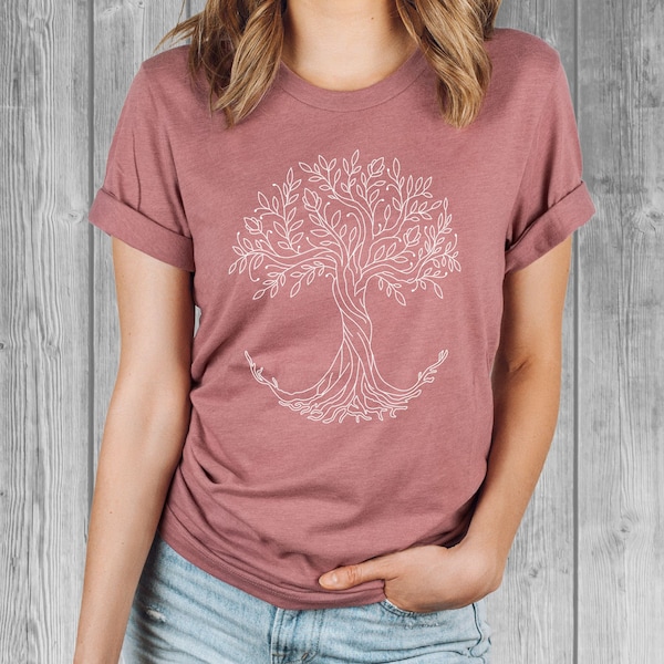 Tree of Life Shirt, Graphic Tees for Women, Bella Relaxed Fit Tshirts, Ladies Tees, Soft Tshirt