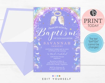 angel wings invite etsy