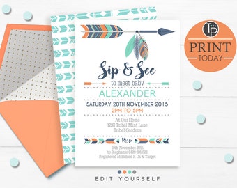 sip and see invites etsy