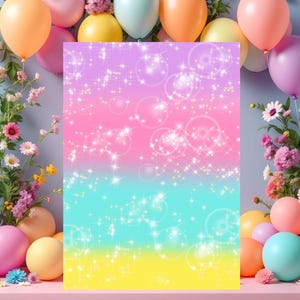 Rainbow Unicorn Birthday Invitation: Magical Celebration (DIY Digital Download 5x7" Template) image 2