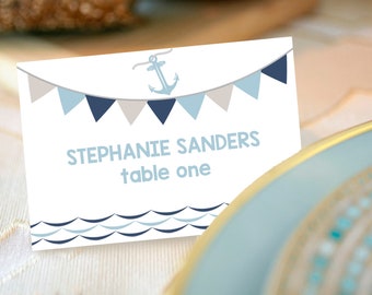 Nautical Place Cards | Etsy