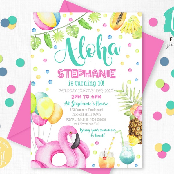Aloha Invitation - Etsy