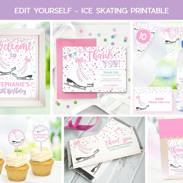 Ice Skating Party Favors Etsy