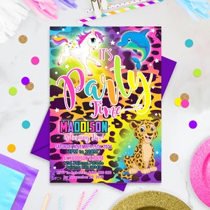 New Lisa Frank Birthday Party Supplies Favors 1 Pk of 8 Loot Bags with  Handles