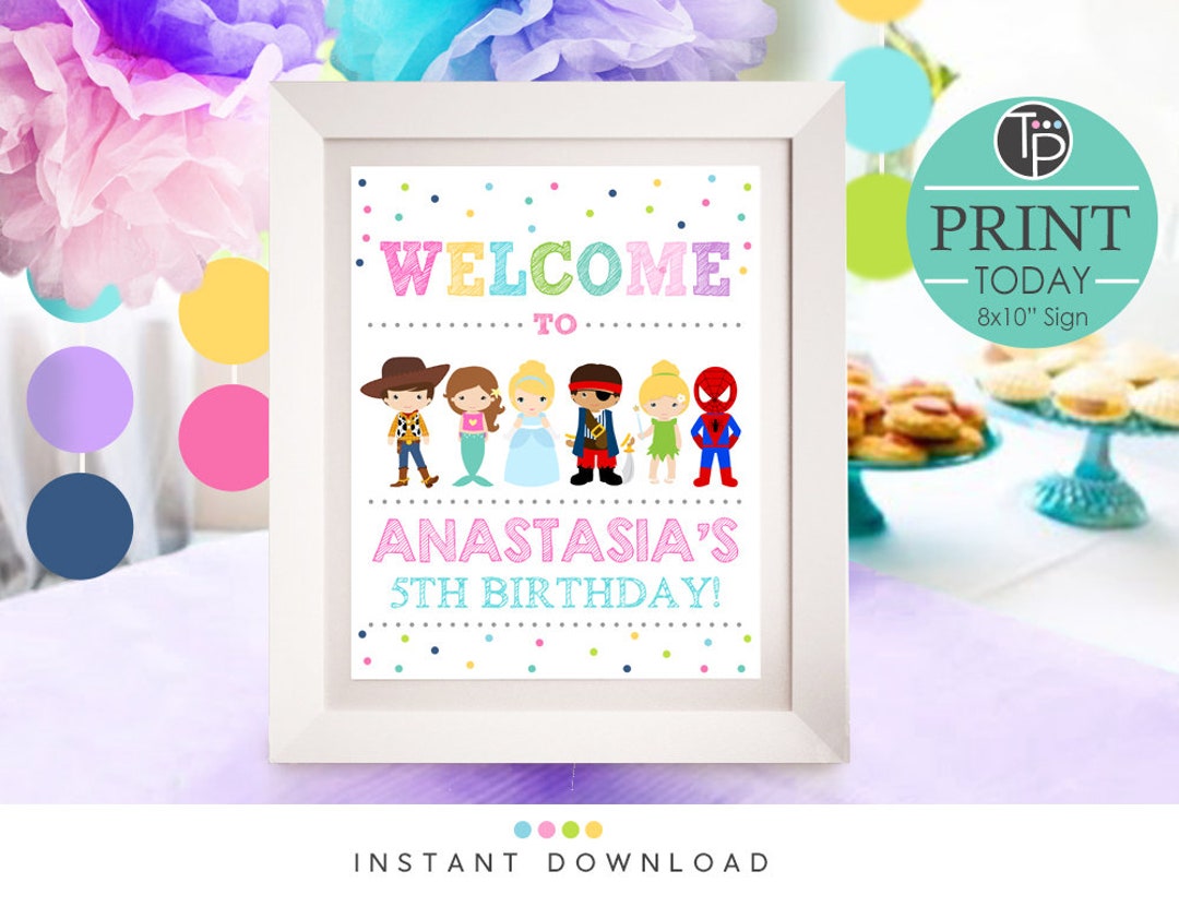 Costume Party Decorations Costume Party Sign Instant Etsy