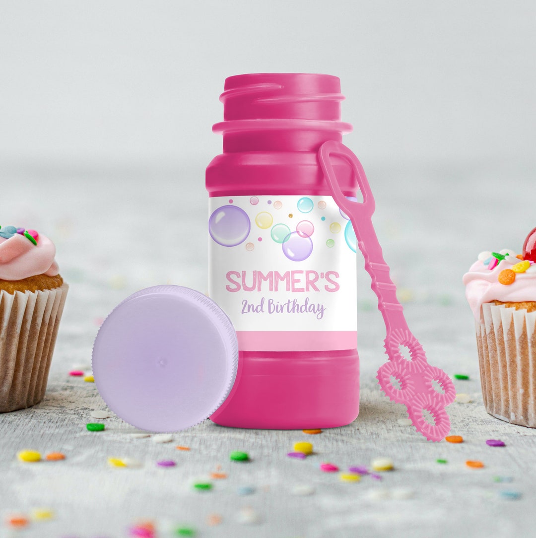 BUBBLES Bubble Labels Editable Bubble Bottle Labels Corjl Bubbles Party ...
