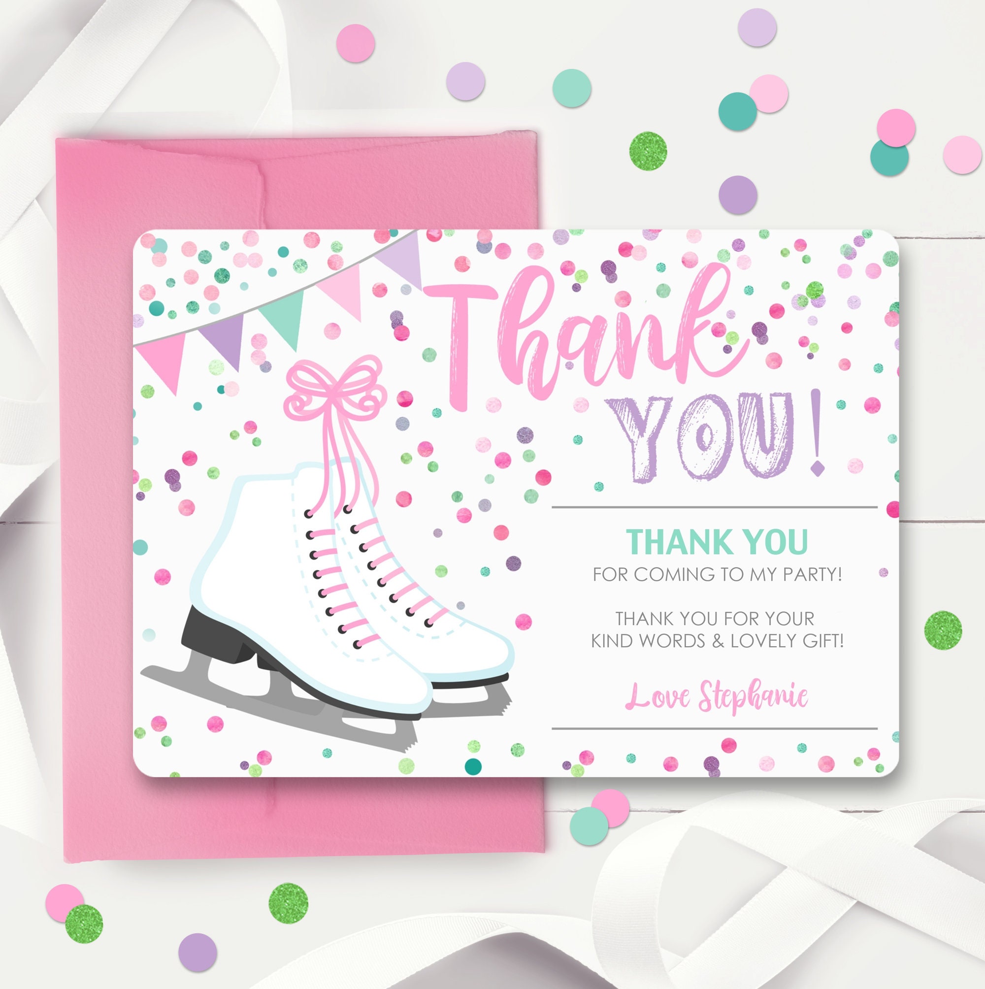 ICE SKATING PARTY Package Instant Download Ice Skating Etsy