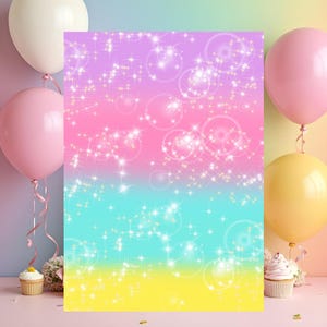 Rainbow Unicorn Birthday Invitation: Magical Celebration (DIY Digital Download 5x7" Template) image 4