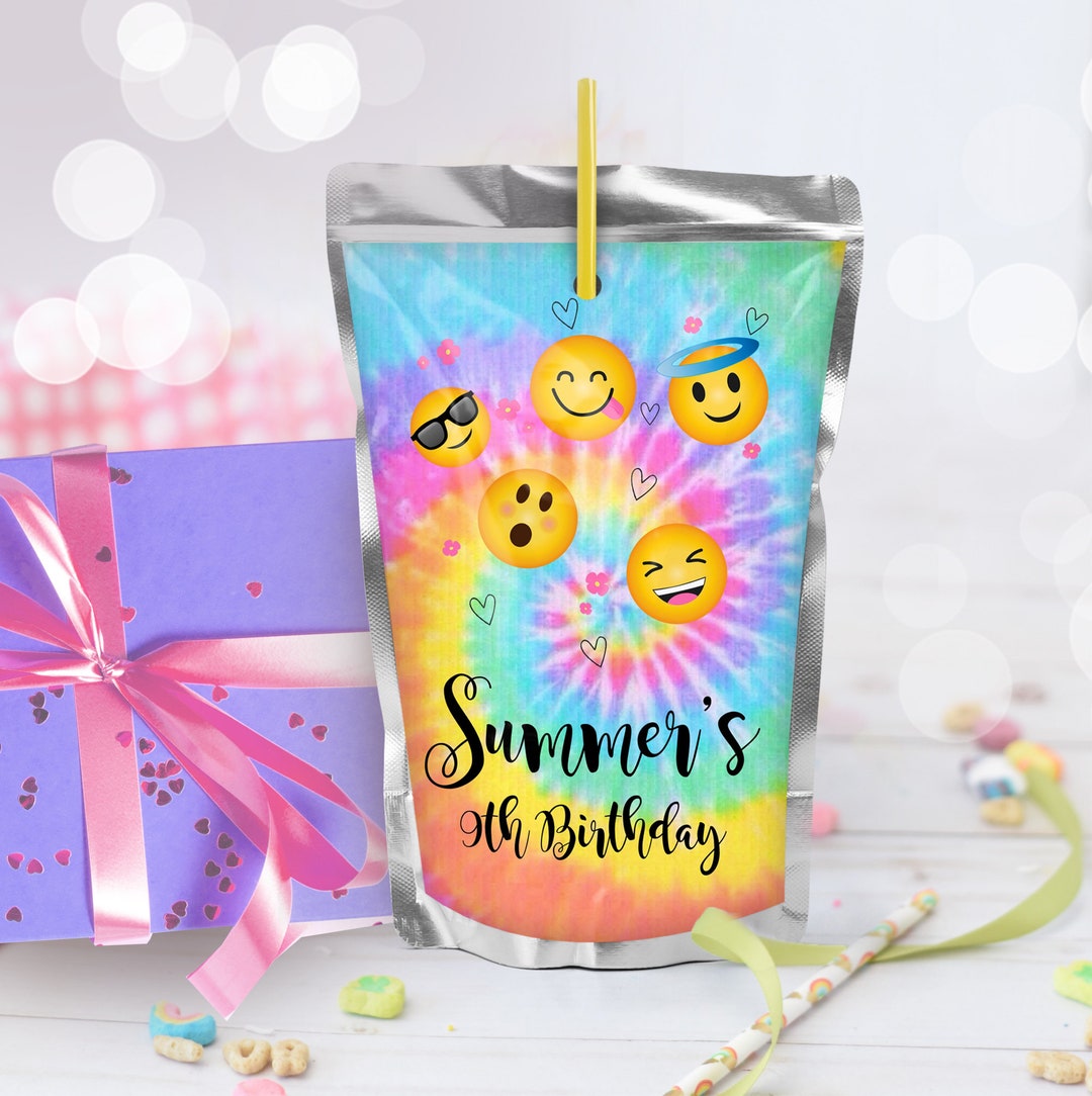 Emoji Caprisun Label Printable Emoji Capri Sun Label Editable Emoji ...