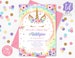 RAINBOW UNICORN BIRTHDAY Invitation Editable Rainbow Unicorn Birthday Invitation Download Unicorn Party Invitations Unicorn Invitation 0210 