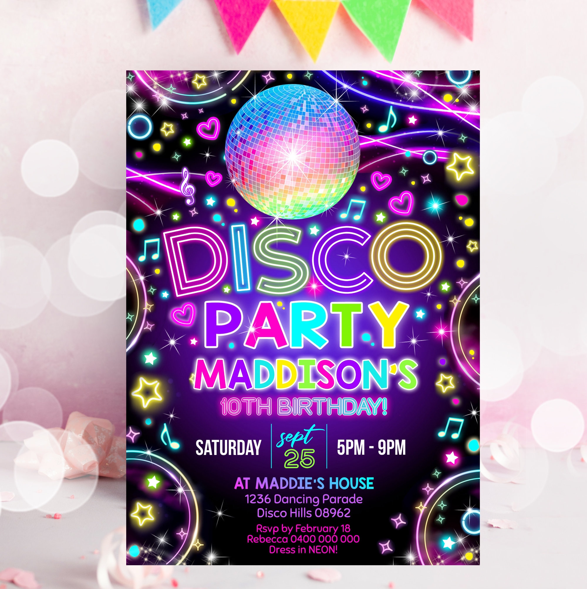 disco-party-invitation-neon-disco-party-invitation-instant-download-neon-glow-disco-invitation-dance-party-invitation-disco-ball-invitation-etsy for Free Printable Disco Party Invitations DISCO PARTY INVITATION Neon Disco Party Invitation Instant Download Neon Glow Disco Invitation Dance Party Invitation Disco Ball Invitation - Etsy for Free Printable Disco Party Invitations