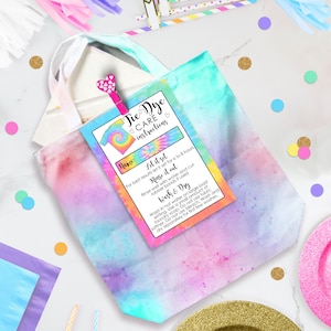 Tie Dye Onderhoudsinstructies Instant download Tie Dye Instructies Kaart Bewerkbare Tie Dye Kaart Afdrukbare Tie Dye Wasinstructies Regenboog