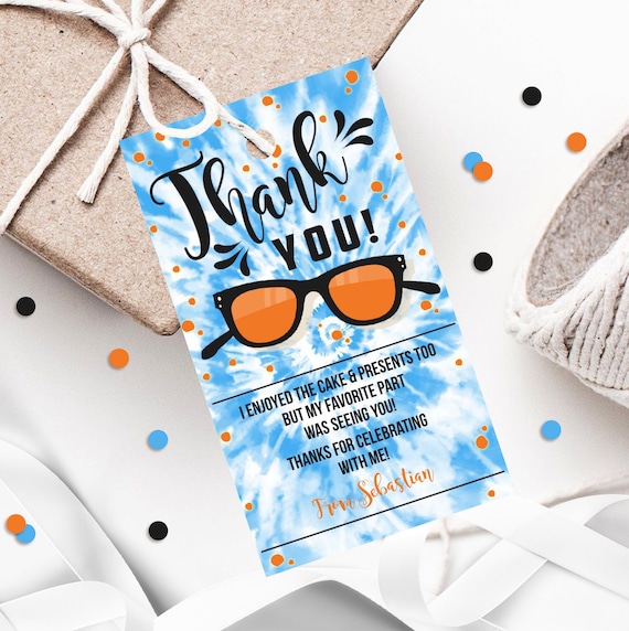 Pool Party Favor Tags Pool Party Gift Tags Boy Cool by the Etsy