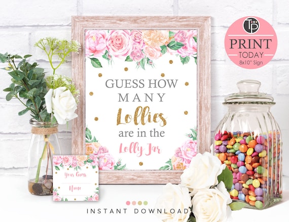 Guess How Many Lollies In The Jar Printable - Hademade Kusia