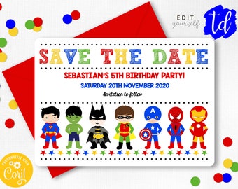 save the date vingadores