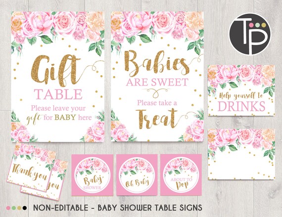 baby shower table
