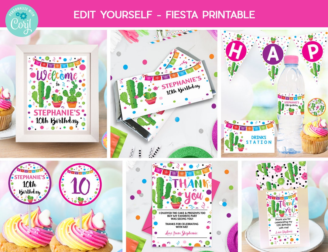 FIESTA PARTY Package Instant Download Fiesta Printable Fiesta Taco ...