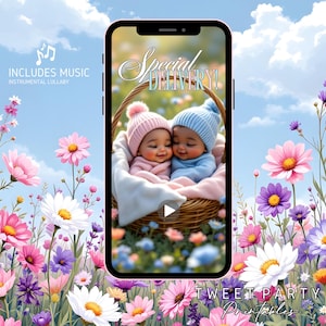 African American Gender Reveal Video Announcement Stork Video It&#39;s a Boy Video Baby Announcement Video Gender Reveal Stork Video Blue MP4