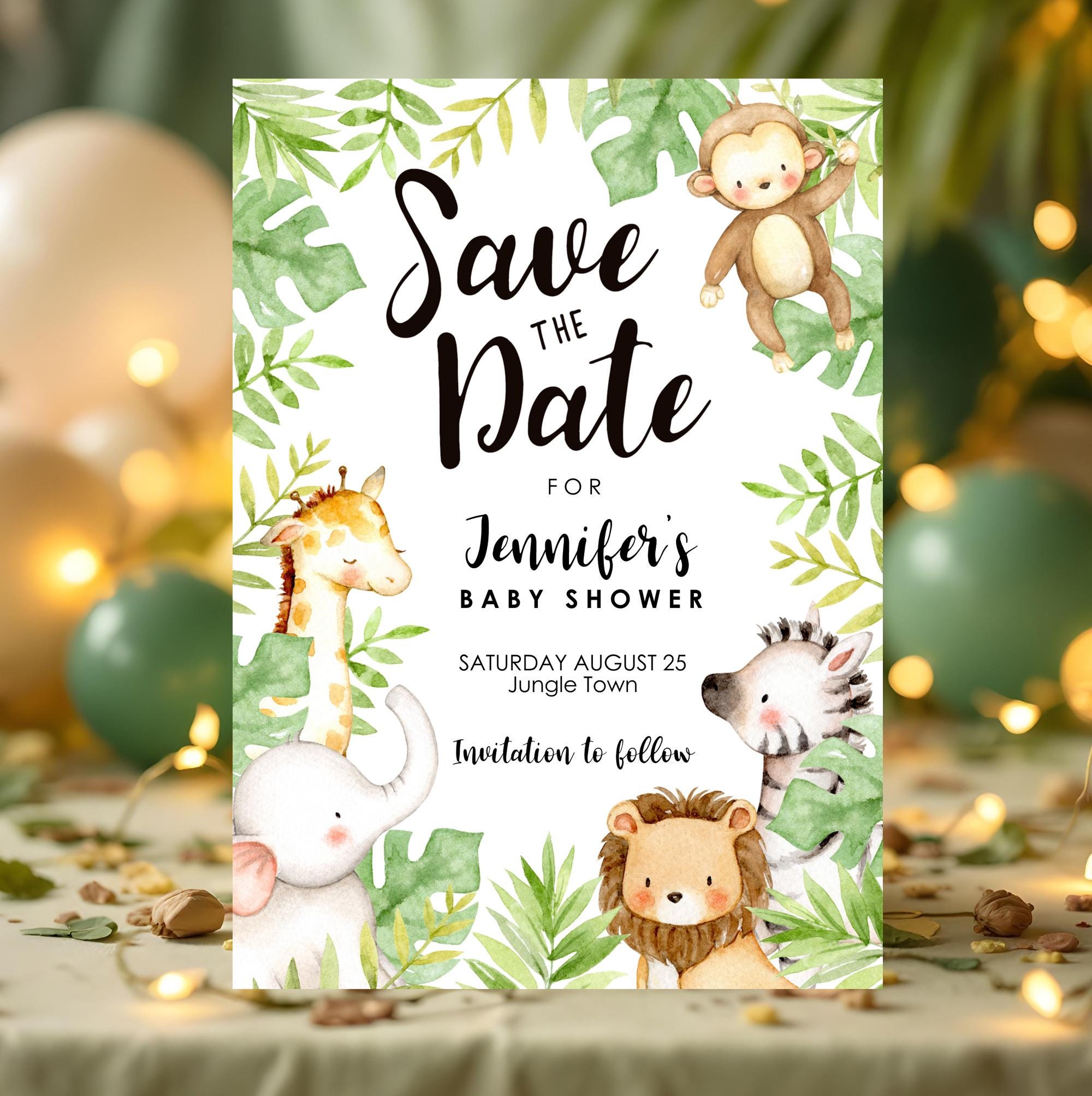 Safari Save The Date Baby Shower Ideas Safari Save The Date, image size:2000x2008