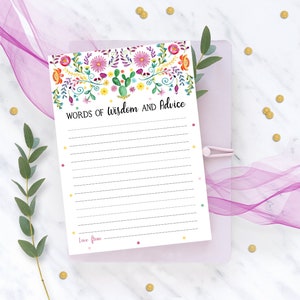 FIESTA ADVICE CARDS Instant Download Fiesta Beratung und gut wünscht Worte der Weisheit und Beratung Brautjungs beraten Brautdusche Beratung