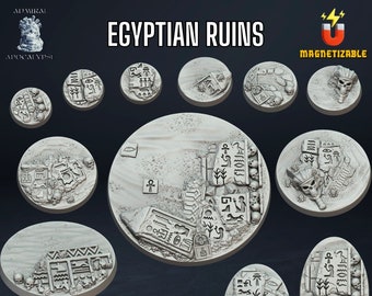 Egyptian Ruins Bases - Admiral Apocalypse - Resin Bases