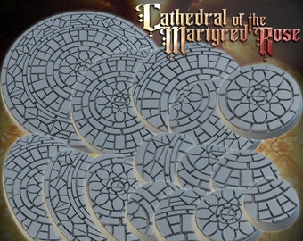 Cathedral of the Martyred Rose : Where Legends Stand - Resin Bases