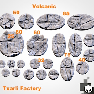 Volcanic Themed Bases - Txarli Factory - Resin Bases