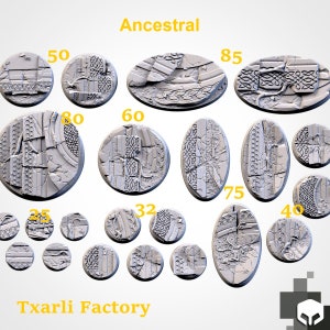 Ancestral Ruins Themed Bases - Txarli Factory - Resin Bases