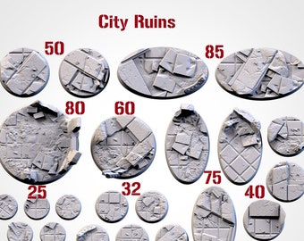 City Ruins Themed Bases - Txarli Factory - Resin Bases