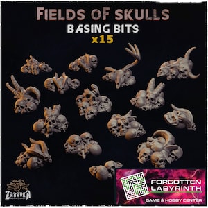 Demon Skull Piles Basing Bits - Field of Skulls Figures and Bits - Basing Bits