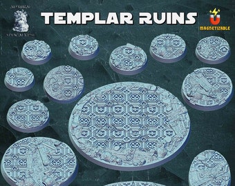 Templar Ruins - Admiral Apocalypse - Resin Bases