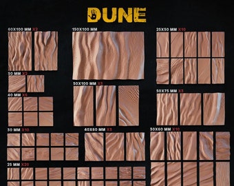 Dune SQUARE Themed Bases - Zabavka Workshop - Resin Bases