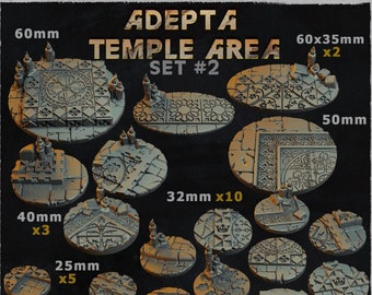 Adepta Temple Area - Wargames Bases and Toppers - Miniature Bases