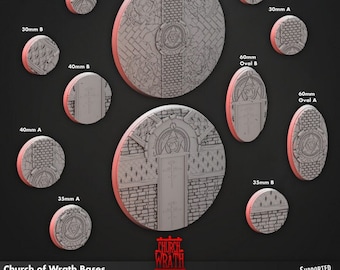 Church of Wrath - Cast N Play  - Miniature Bases