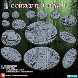 Corrupted Temple - Admiral Apocalypse - Resin bases