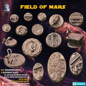 Fields of Mars - Admiral Apocalypse - Resin bases