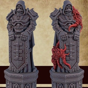 The Templar Statue - 3d Print - Gothic/Grimdark Terrain