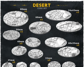 Desert - Wargames Bases and Toppers - Miniature Bases