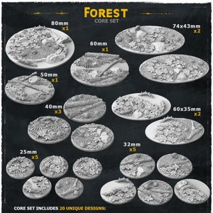 Forest - Wargames Bases and Toppers - Miniature Bases