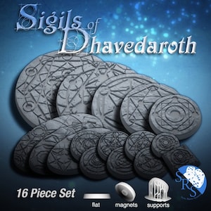 Sigils of Dhavedaroth : Where Legends Stand - Resin Bases