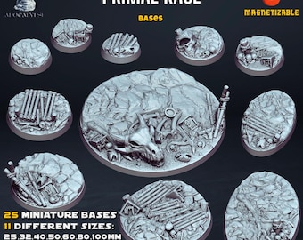 Primal Rage Bases - Admiral Apocalypse - Resin Bases