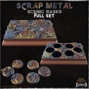 Scrap Metal - Scenic Display - Miniature Bases