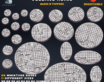 Volcanic Ruins - Admiral Apocalypse - Resin Bases