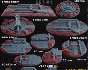 Mining Sector - Wargames Bases and Toppers - Miniature Bases