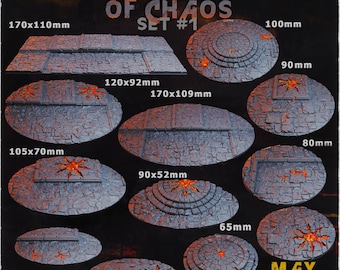Medieval Streets of Chaos - Wargames Bases and Toppers - Miniature Bases