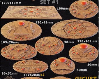 Ancient Halls - Wargames Bases and Toppers - Miniature Bases